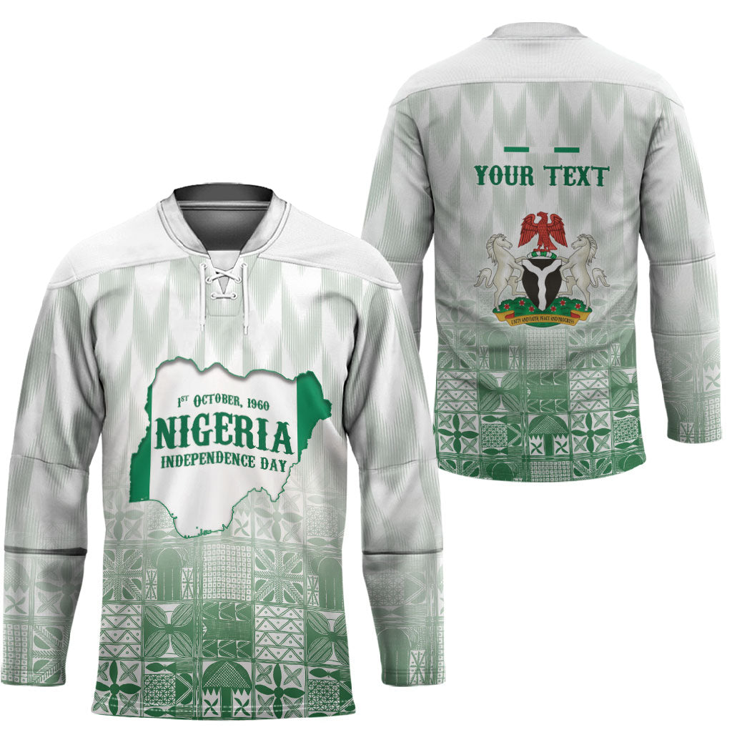 Proudly Nigerian Independence Day 1960 Personalized Hockey Jersey