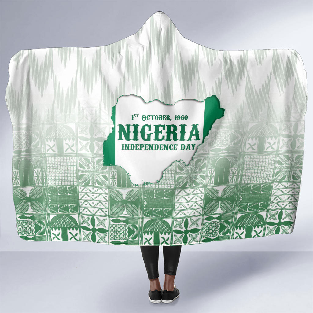 Proudly Nigerian Independence Day 1960 Hooded Blanket