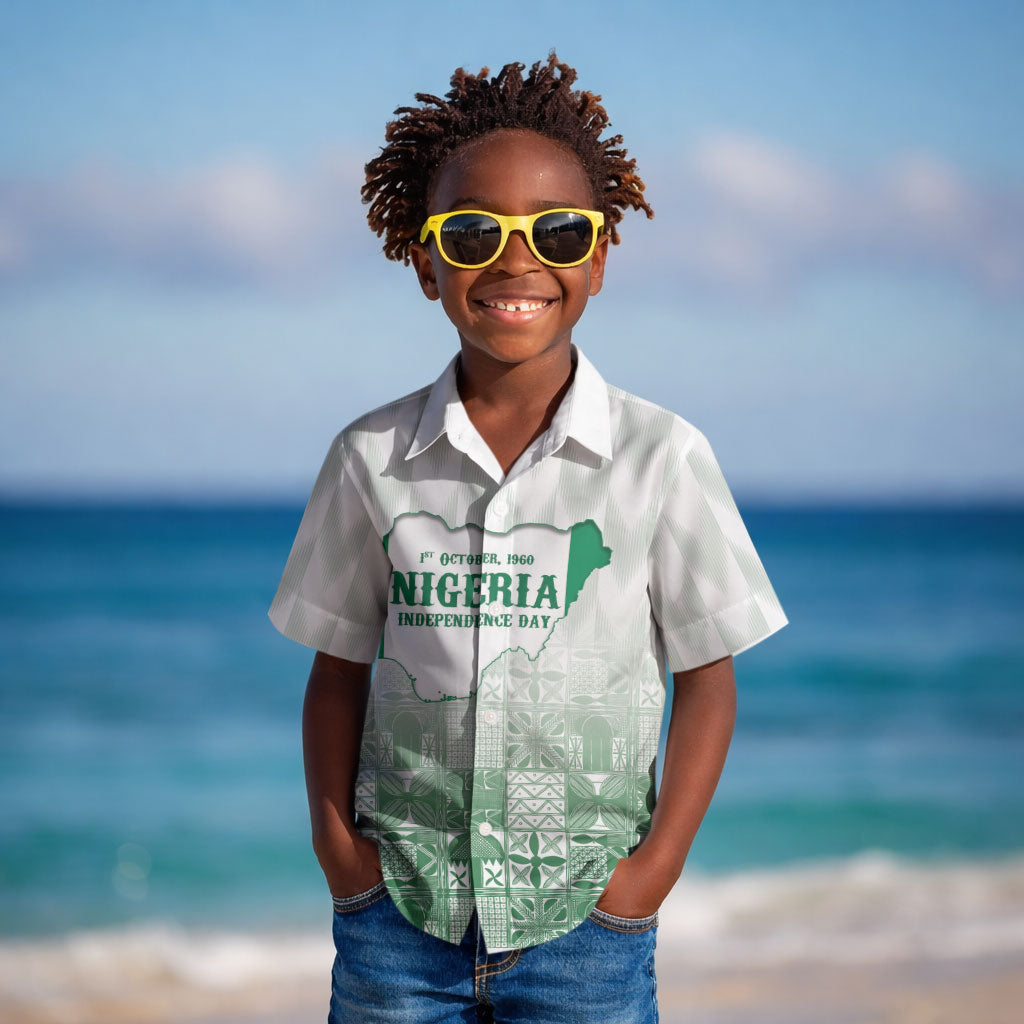 Proudly Nigerian Independence Day 1960 Personalized Kid Hawaiian Shirt