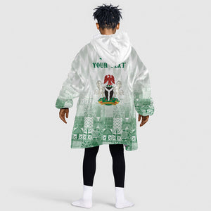 Proudly Nigerian Independence Day 1960 Personalized Kid Wearable Blanket Hoodie