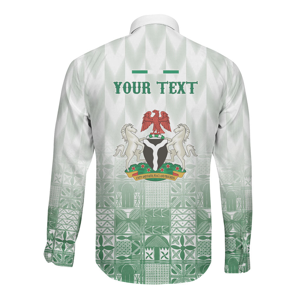 Proudly Nigerian Independence Day 1960 Personalized Long Sleeve Button Shirt