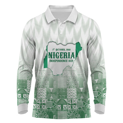 Proudly Nigerian Independence Day 1960 Personalized Long Sleeve Polo Shirt