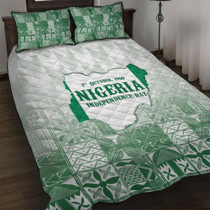 Proudly Nigerian Independence Day 1960 Quilt Bed Set