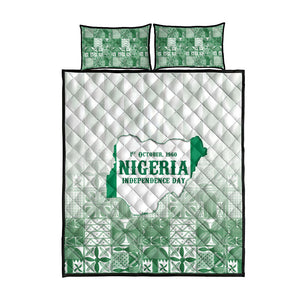 Proudly Nigerian Independence Day 1960 Quilt Bed Set