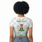 Proudly Nigerian Independence Day 1960 Personalized Raglan Cropped T shirt