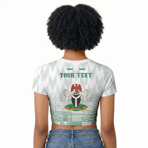 Proudly Nigerian Independence Day 1960 Personalized Raglan Cropped T shirt