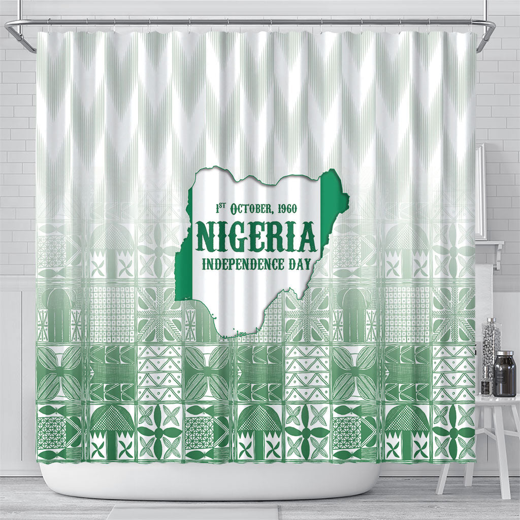 Proudly Nigerian Independence Day 1960 Shower Curtain