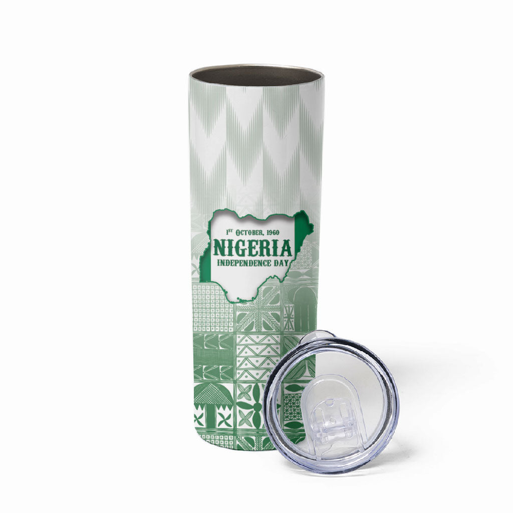 Proudly Nigerian Independence Day 1960 Personalized Skinny Tumbler