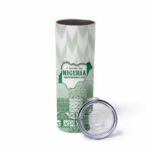 Proudly Nigerian Independence Day 1960 Personalized Skinny Tumbler
