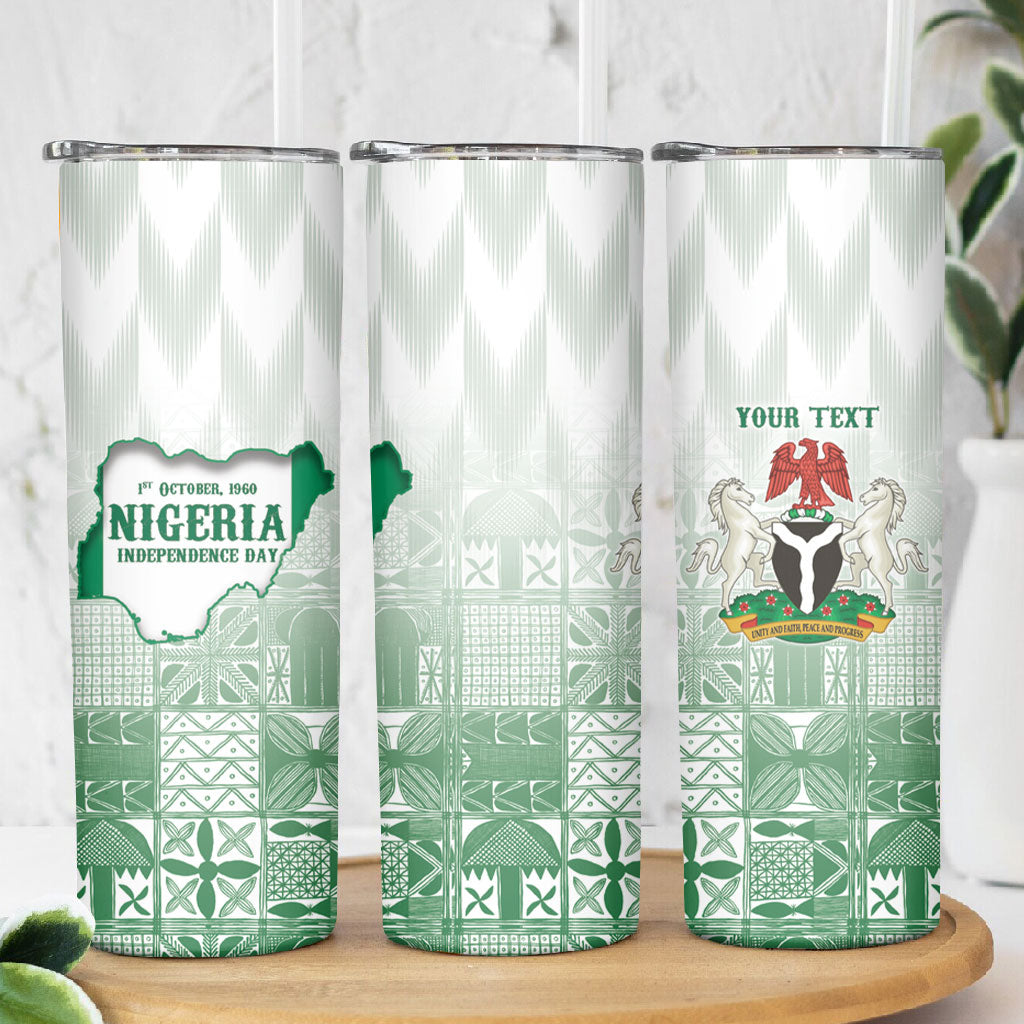 Proudly Nigerian Independence Day 1960 Personalized Skinny Tumbler