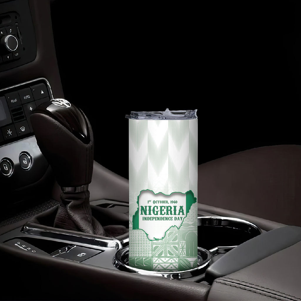 Proudly Nigerian Independence Day 1960 Personalized Skinny Tumbler