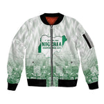 Proudly Nigerian Independence Day 1960 Personalized Sleeve Zip Bomber Jacket