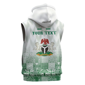 Proudly Nigerian Independence Day 1960 Personalized Sleeveless Zip Hoodie