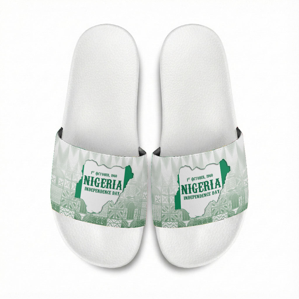 Proudly Nigerian Independence Day 1960 Slide Sandals