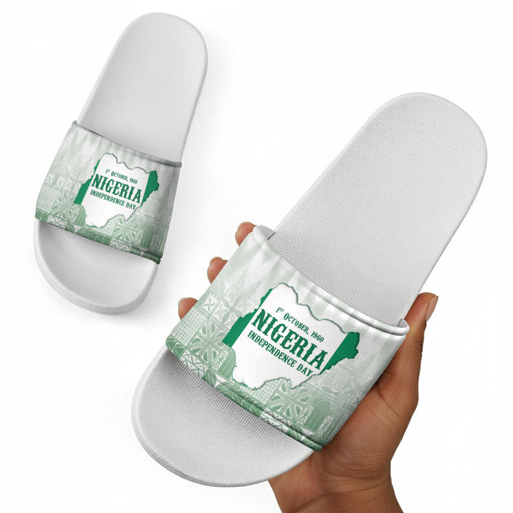 Proudly Nigerian Independence Day 1960 Slide Sandals