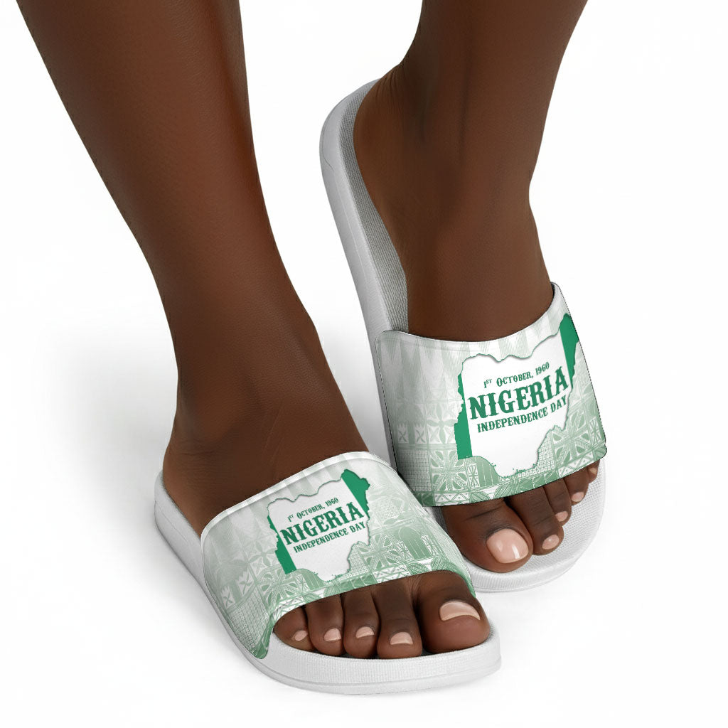 Proudly Nigerian Independence Day 1960 Slide Sandals