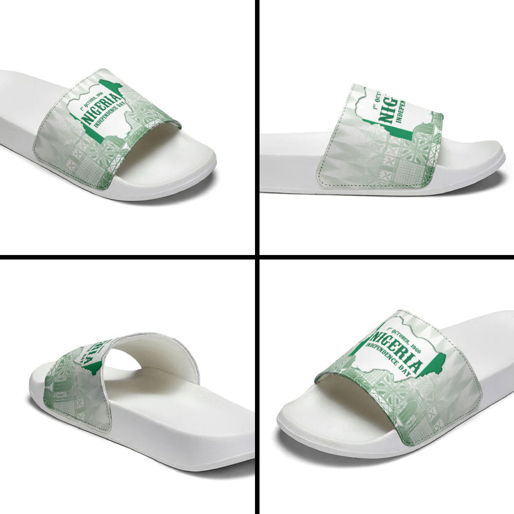 Proudly Nigerian Independence Day 1960 Slide Sandals