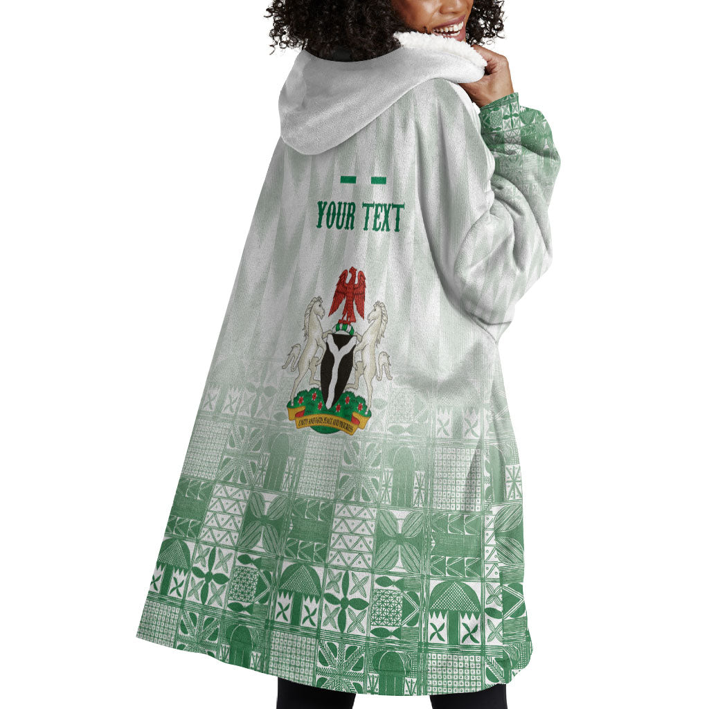 Proudly Nigerian Independence Day 1960 Personalized Wearable Blanket Hoodie