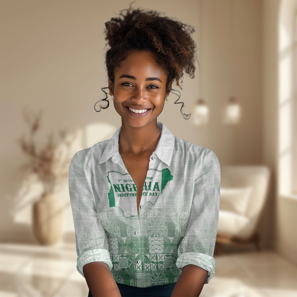 Proudly Nigerian Independence Day 1960 Personalized Women Casual Shirt
