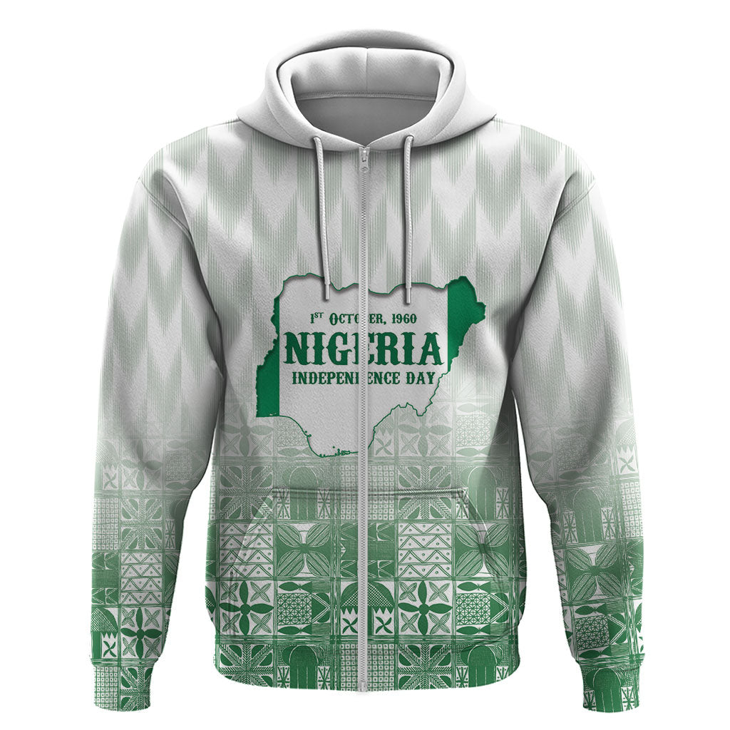 Proudly Nigerian Independence Day 1960 Personalized Zip Hoodie