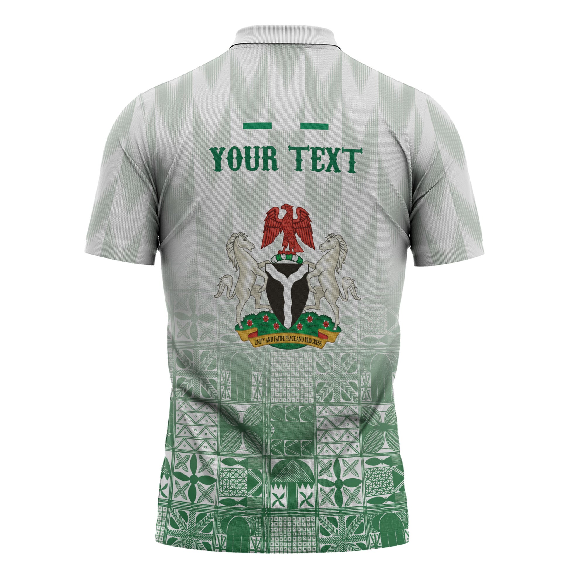Proudly Nigerian Independence Day 1960 Personalized Zipper Polo Shirt