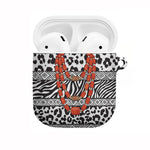 Nigeria Traditional Coral Bead Attire AirPods Case African Tribal Element Wild Animal Skins