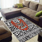 Nigeria Traditional Coral Bead Attire Area Rug African Tribal Element Wild Animal Skins