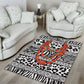Nigeria Traditional Coral Bead Attire Area Rug African Tribal Element Wild Animal Skins