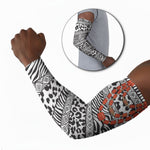 Nigeria Traditional Coral Bead Attire Arm Sleeves African Tribal Element Wild Animal Skins