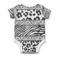 Nigeria Traditional Coral Bead Attire Baby Onesie African Tribal Element Wild Animal Skins