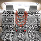 Nigeria Traditional Coral Bead Attire Back Car Seat Cover African Tribal Element Wild Animal Skins