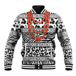 Nigeria Traditional Coral Bead Attire Baseball Jacket African Tribal Element Wild Animal Skins
