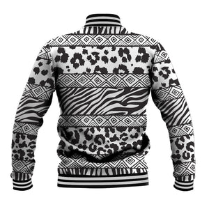Nigeria Traditional Coral Bead Attire Baseball Jacket African Tribal Element Wild Animal Skins