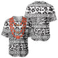 Nigeria Traditional Coral Bead Attire Baseball Jersey African Tribal Element Wild Animal Skins