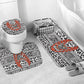 Nigeria Traditional Coral Bead Attire Bathroom Set African Tribal Element Wild Animal Skins