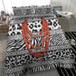 Nigeria Traditional Coral Bead Attire Bedding Set African Tribal Element Wild Animal Skins