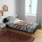 Nigeria Traditional Coral Bead Attire Bedding Set African Tribal Element Wild Animal Skins