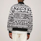 Nigeria Traditional Coral Bead Attire Bomber Jacket African Tribal Element Wild Animal Skins