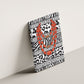 Nigeria Traditional Coral Bead Attire Canvas Wall Art African Tribal Element Wild Animal Skins