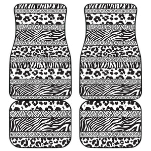 Nigeria Traditional Coral Bead Attire Car Mats African Tribal Element Wild Animal Skins