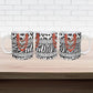 Nigeria Traditional Coral Bead Attire Ceramic Mug African Tribal Element Wild Animal Skins