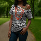 Nigeria Traditional Coral Bead Attire Cross Shoulder Shirt African Tribal Element Wild Animal Skins