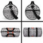 Nigeria Traditional Coral Bead Attire Duffle Bag African Tribal Element Wild Animal Skins
