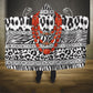 Nigeria Traditional Coral Bead Attire Hooded Blanket African Tribal Element Wild Animal Skins