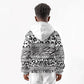 Nigeria Traditional Coral Bead Attire Kid Hoodie African Tribal Element Wild Animal Skins