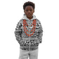 Nigeria Traditional Coral Bead Attire Kid Hoodie African Tribal Element Wild Animal Skins