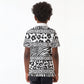 Nigeria Traditional Coral Bead Attire Kid Polo Shirt African Tribal Element Wild Animal Skins