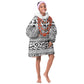 Nigeria Traditional Coral Bead Attire Kid Wearable Blanket Hoodie African Tribal Element Wild Animal Skins