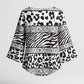 Nigeria Traditional Coral Bead Attire Kimono Sleeve Blouse African Tribal Element Wild Animal Skins