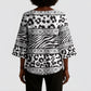 Nigeria Traditional Coral Bead Attire Kimono Sleeve Blouse African Tribal Element Wild Animal Skins